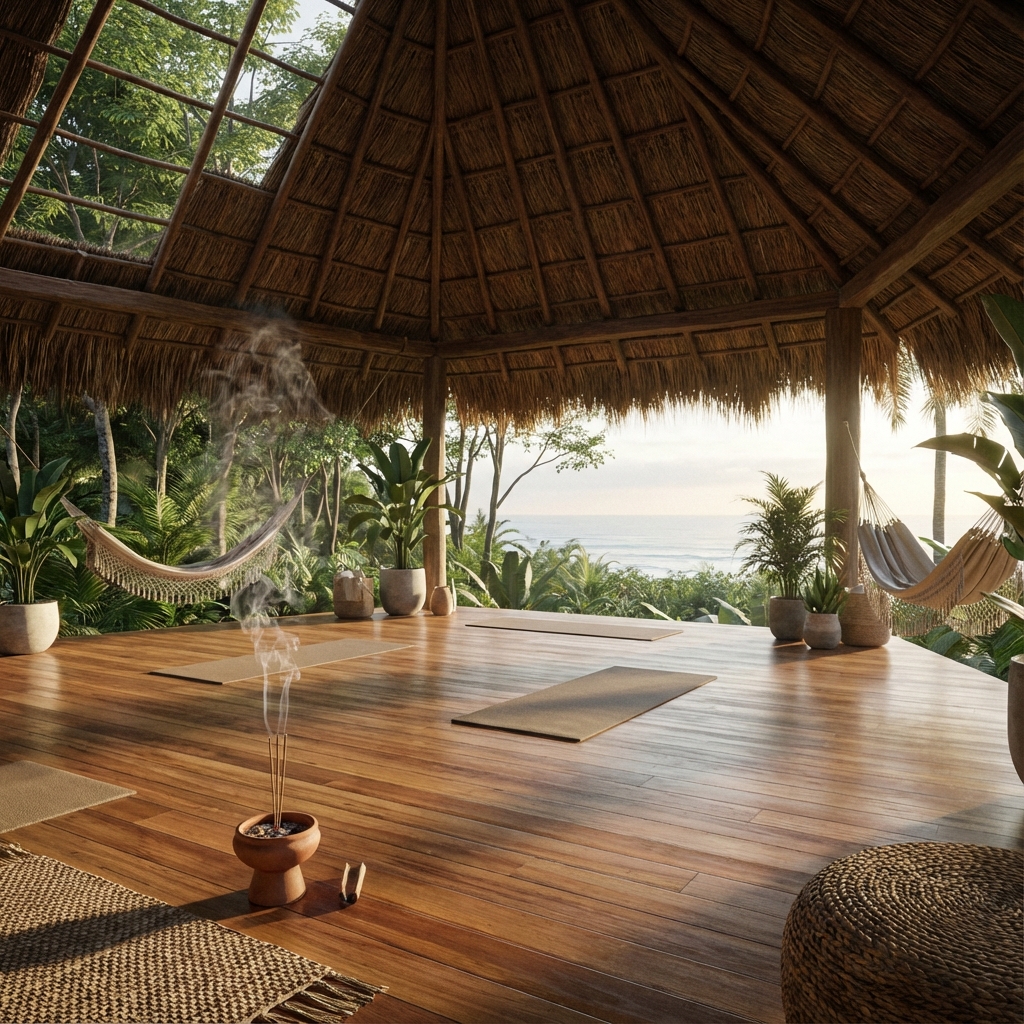 Spa botánico con hierbas locales